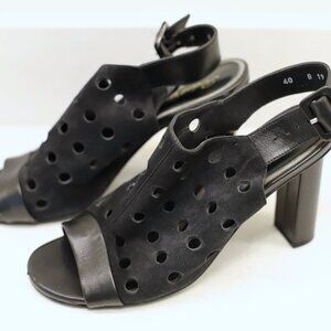 Robert Clergerie Lioro Black Suede Sandals